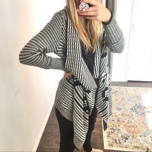 Gap | thick wool sweater waterfall cardigan